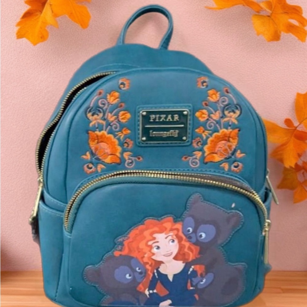 Loungefly x Disney Pixar Brave Backpack Beautiful embroidery.